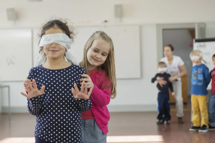 Schulklasse beim Konflikttraining