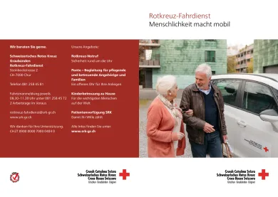 Flyer Rotkreuz-Fahrdienst