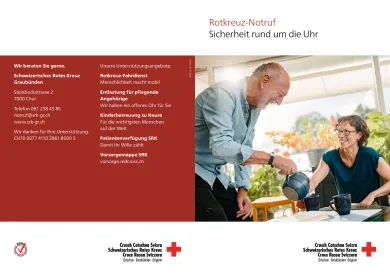 Flyer Rotkreuz-Notrufsysteme